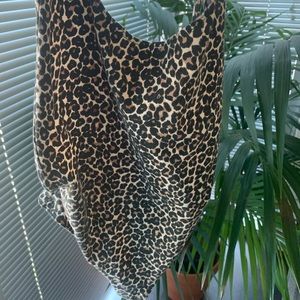 American Apparel Leopard Bodysuit. Retro style.